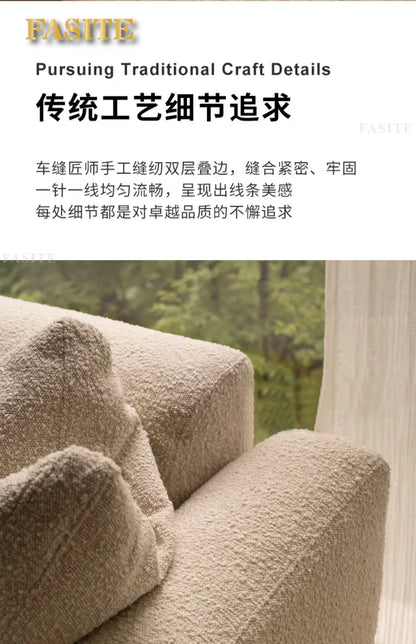 Fabric sofa living room modern simple Nordic chaise longue solid wood corner sofa combination