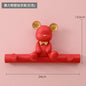 Cartoon Bear Hook Porch Key Hook Clothes Rack Wall Coat Keychain Bathroom Accessories Holder Hook Hat Clothes Display Stands