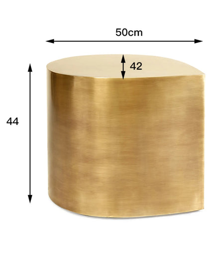 Fresh Four-Leaf Clover Tea Table Tear Drop Coffee Table Brushed Bronze Craft Adler Shaped Sofa Side Table