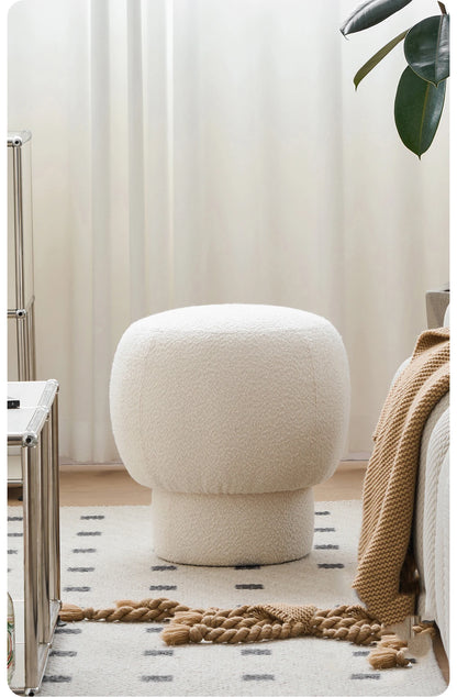 Nordic Furniture, Living Room Sofa Stools, Bedroom Dressing Stool, Porch Shoe Changing Stool, Circular Mobile Seat,Leisure Chair