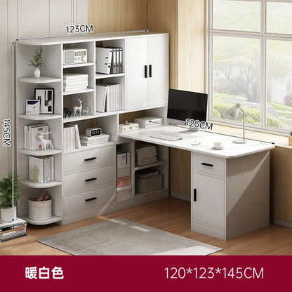 Rental table home bookshelf desk integrated desktop computer desk student study desk corner writing desk combination