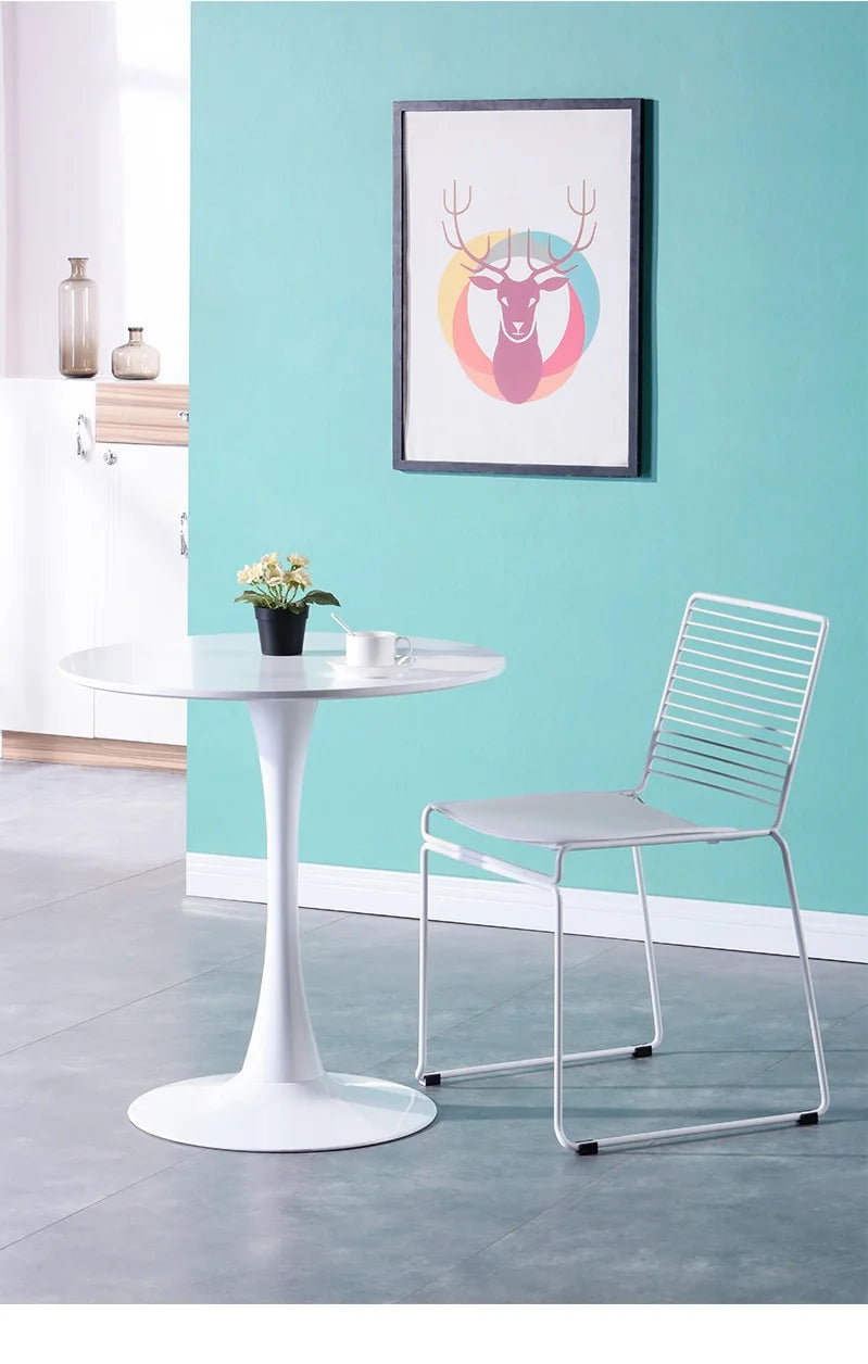 Nordic Dining Chair Modern Minimalist Creative Outdoor Iron Wire Personality Office Hollow Leisure Computer Chair Dropshipping