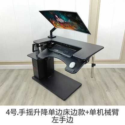 Cross bed computer desk, laptop desktop computer desk, bedside table, lifting table, lazy table, cockpit suspension bracket