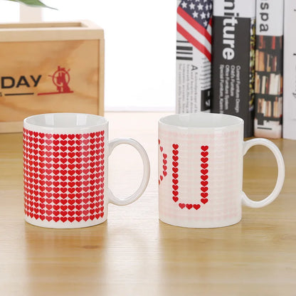 Creative Battery Magic Mug Positive Energy Color Changing Cup Ceramic Discoloration Coffee Tea Milk Mugs Novelty Gifts 12 style