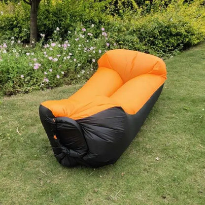 Outdoor Portable Air Sofa Lazy Inflatable Bed Air Mattress Single Person Sleeping Bag Lunch Bed Fast Inflatable Seatings