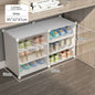 Small-Scale Foldable Cabinets For Home Living Room Multilayer Large Space Shelf Student Dormitory Dust Proof Shoe Storage Rack