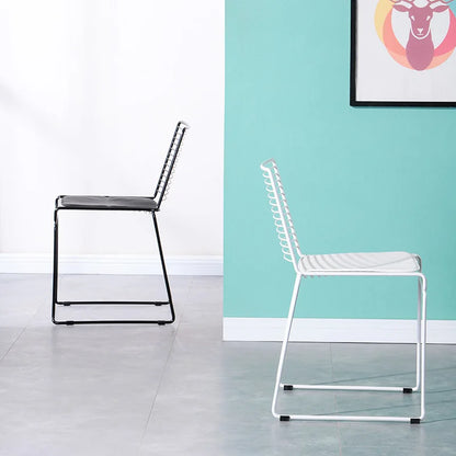 Nordic Dining Chair Modern Minimalist Creative Outdoor Iron Wire Personality Office Hollow Leisure Computer Chair Dropshipping