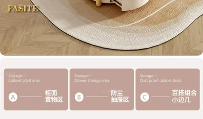 Cream style floor-to-ceiling modern simple living room home small apartment French coffee table combination