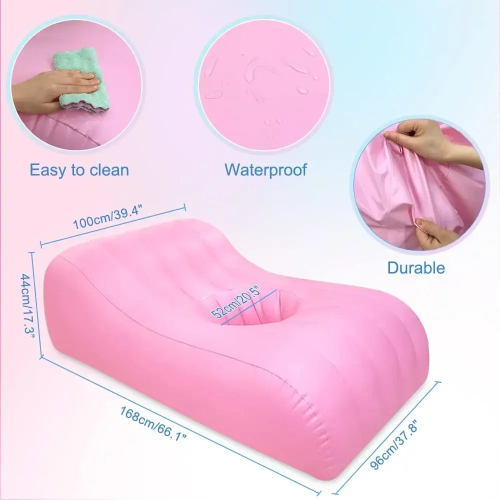 BBL Bed with Hole After Surgery for Butt Inflatable Brazilian BBL Mattress for Post Surgery Recovery Sleeping Portable Air Bed