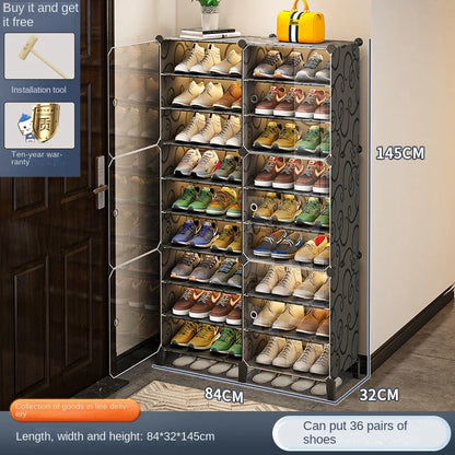 Shoerack Cabinet Shoe Rack Storage Organizer Shelf Shoes Entrance Hallway Furniture Cupboards Splicing Dustproof Transparent Box