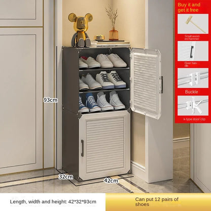 Shoe Rack Storage Cabinet Simple Household Small Entrance Modern Dormitory Home Furniture Living Room Shoes Organizer Cupboards