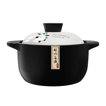 Chinese High Temperature Resistant Household Casserole Cooking Pot Cookware Set Ceramic Hot Pot Food Warmer 1-6L
