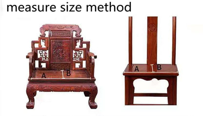 Chinese Flower and Birds Seat Cushions with Ties, Dining Chair Pads, Silk Satin, Non-Slip Sitting Mat, Custom, Fine