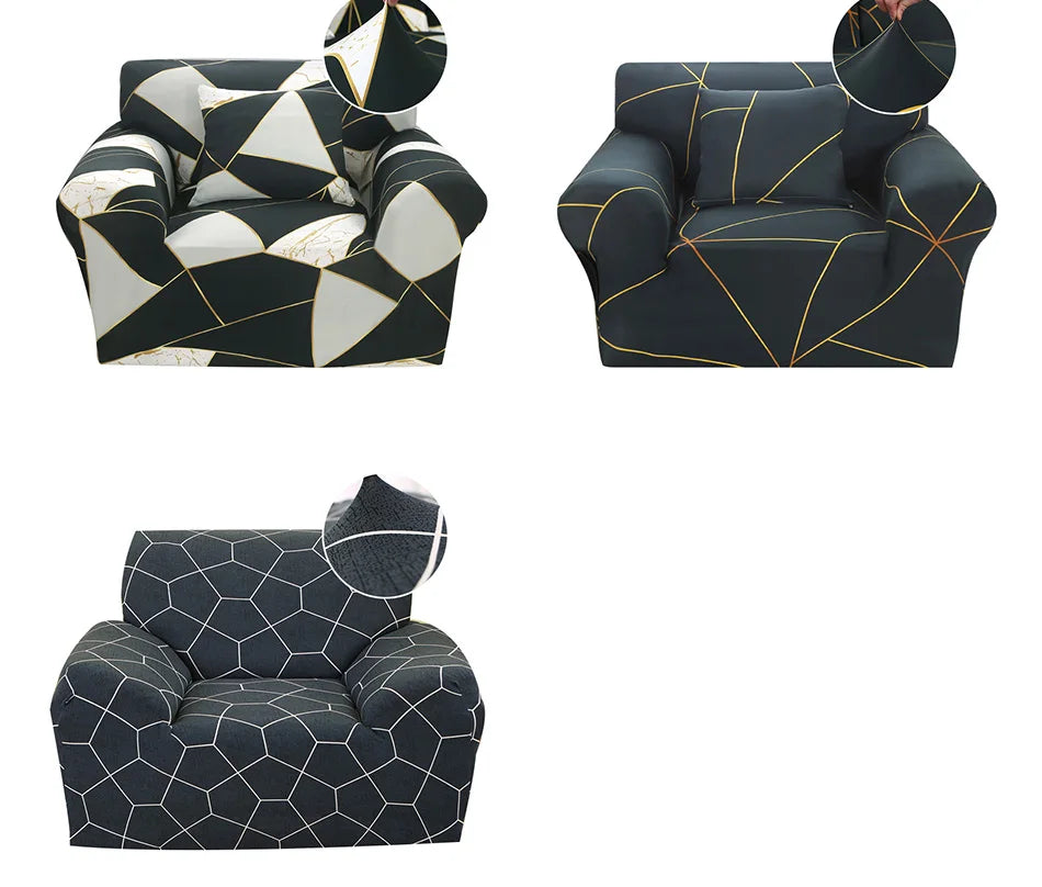 4 Types Armchair Cover Elastic Sofa Cover for Living Room Stretch Furniture Slipcover for Chairs 1 Seat Couch Cover Case
