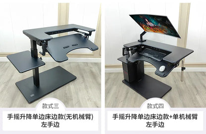 Cross bed computer desk, laptop desktop computer desk, bedside table, lifting table, lazy table, cockpit suspension bracket