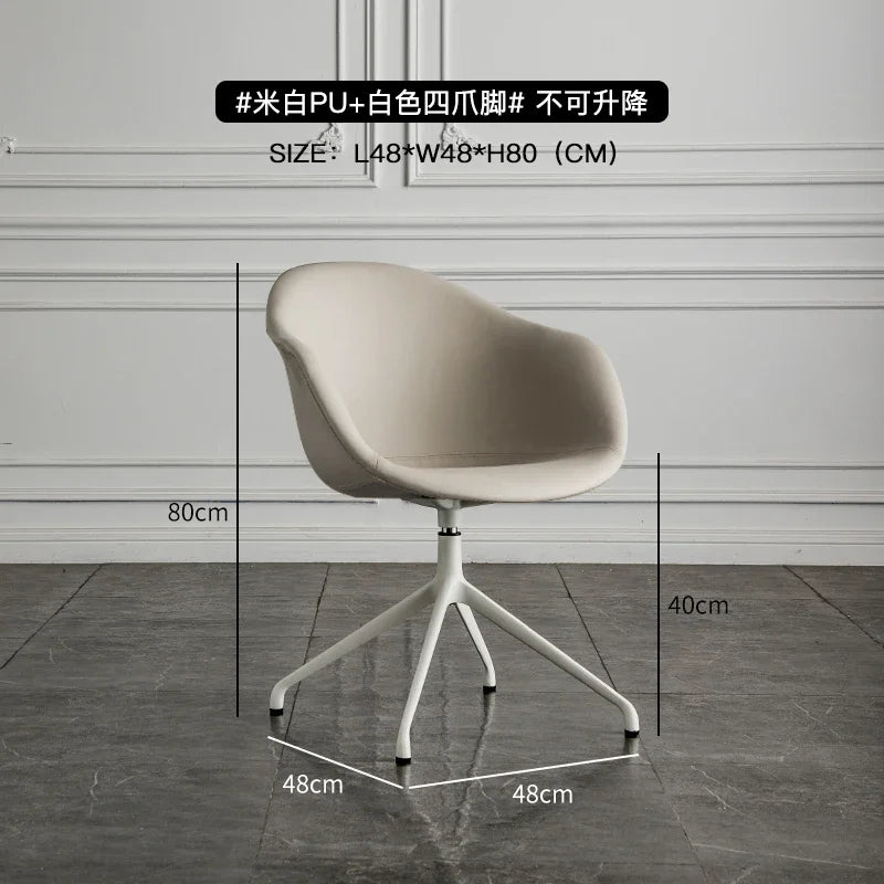 Nordic Computer Chair Creative Office Staff Lifting Swivel Chair Backrest Chair