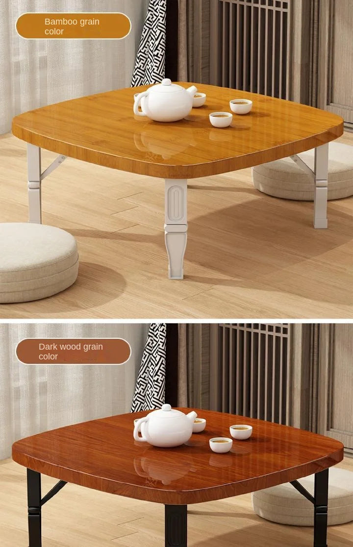 Furniture For Home Folding Household Small Tea Coffee Square Tables Simple Dining Carpet Tatami Bed Desk Balcony Computer Table