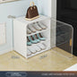 Small-Scale Foldable Cabinets For Home Living Room Multilayer Large Space Shelf Student Dormitory Dust Proof Shoe Storage Rack
