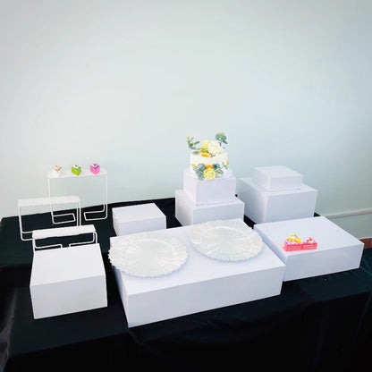 Luxury Fashion Column Buffet Pastry Display Stand Dessert Banquet Table Centerpiece Candy Bar Party Cake Fruit Drink Food Holder