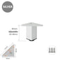 4PCS Furniture Leg Aluminum Triangular Square Sofa Leg with Screw Thickening Metal Furniture Feet Bathroom Cabinet Coffee Table
