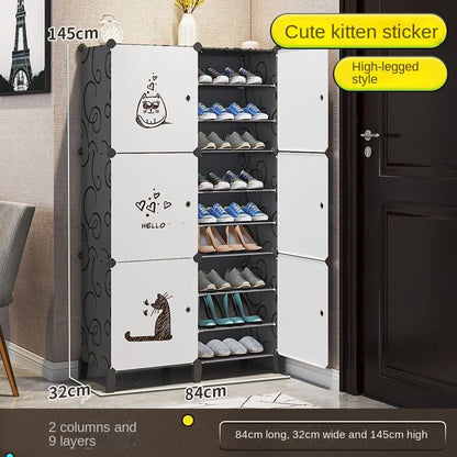 Modern Home Furniture Shoe Rack Cabinets Storage Organizers For Room Cupboard Hallway Entrance Shelf Shoes Layers Dustproof