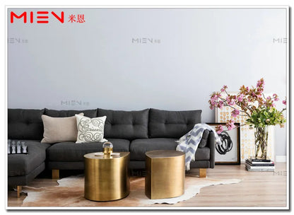 Fresh Four-Leaf Clover Tea Table Tear Drop Coffee Table Brushed Bronze Craft Adler Shaped Sofa Side Table