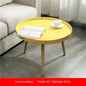 Nordic Furniture Small Coffee Tables Family Modern Balcony Live Room Bedroom Sofa Side Corner Movable Tray Round Table Assembly