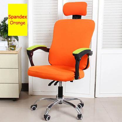 3pcs/lot Office Chair Covers Stretch Spandex Computer Swivel Chair Seat Covers Armrest Gaming Chair Cover Split Chair Slipcovers