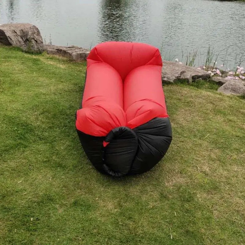 Outdoor Portable Air Sofa Lazy Inflatable Bed Air Mattress Single Person Sleeping Bag Lunch Bed Fast Inflatable Seatings