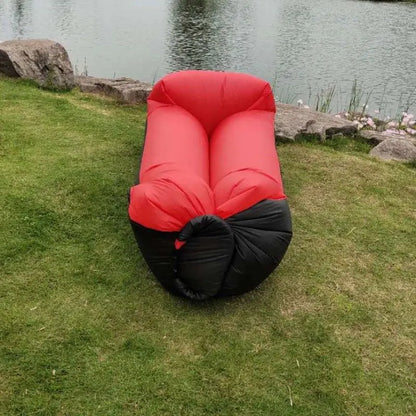 Outdoor Portable Air Sofa Lazy Inflatable Bed Air Mattress Single Person Sleeping Bag Lunch Bed Fast Inflatable Seatings