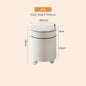Nordic Furniture, Creative Nightstands, Bedroom Cabinets, Bedside Tables, multifunctional Locker Cart,Round Revolving Side Table