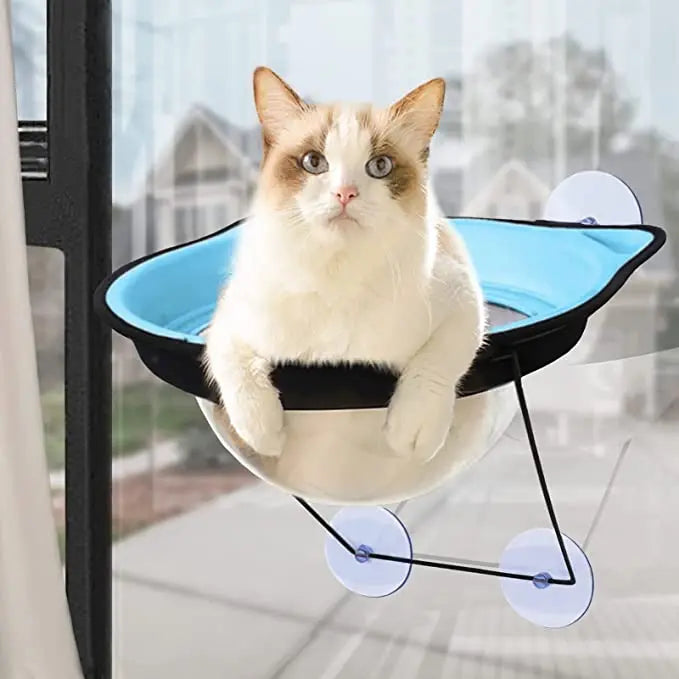 Creative Cat Hammock Warm Soft Sleeping Bed Space Capsule Suction Cup Hanging Cat Sunbathing Window Sill Bed Pet Supplies