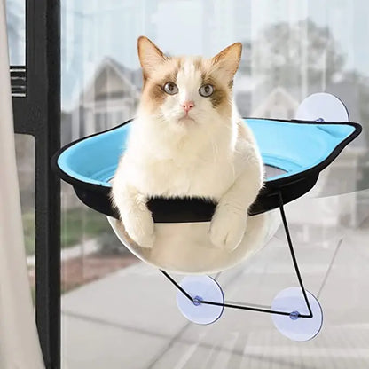 Creative Cat Hammock Warm Soft Sleeping Bed Space Capsule Suction Cup Hanging Cat Sunbathing Window Sill Bed Pet Supplies