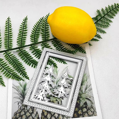 New Hot Selling Christmas Rectangle Frame Series Metal Cutting Die Scrap Book Stamps/photo Albums Decorative Embossed Diy Handma