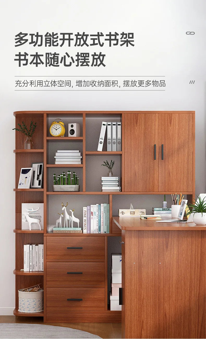 Rental table home bookshelf desk integrated desktop computer desk student study desk corner writing desk combination