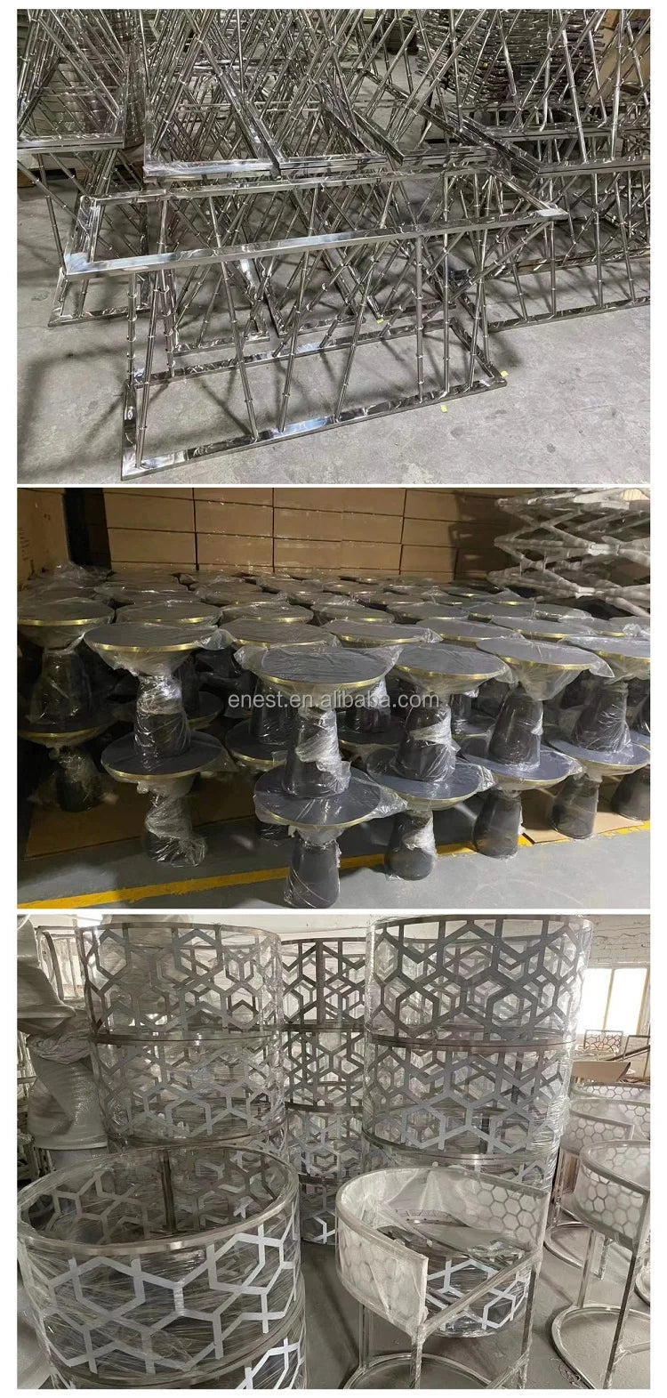 Modern Design Luxury Gold Stainless Steel Computer Table Working Desk with sintered stone for home office furniture set