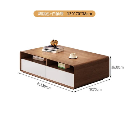 HYP Simple TV Cabinet Coffee Table Combination Nordic Set Modern Living Room Floor Cabinet Large and Small Apartment Type