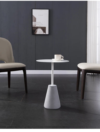 Milk Tea Shop Cement Side Table Simple Modern Concrete Side Table Designer Living Room Nordic Heytea Coffee Shop Round Table