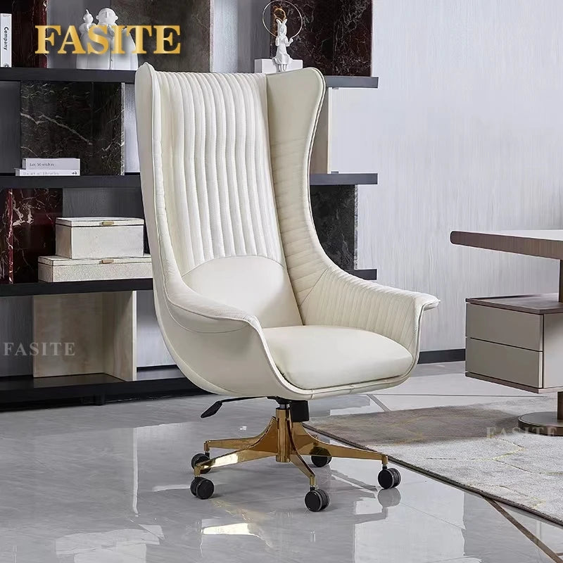 Yenstone Modern Luxury Comfort Lifted Chair Office Office Desk and Chair Giorgetti Light Luxury Computer Desk Boss Manager Chair