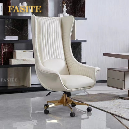 Yenstone Modern Luxury Comfort Lifted Chair Office Office Desk and Chair Giorgetti Light Luxury Computer Desk Boss Manager Chair