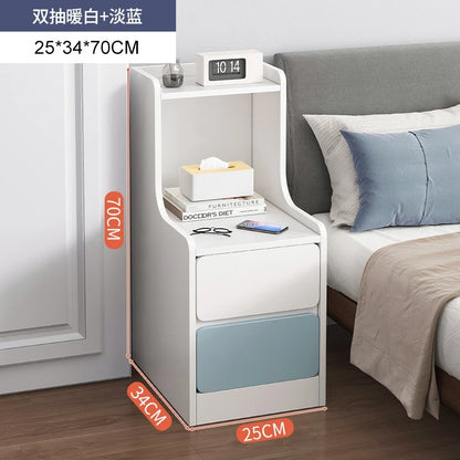 Bedside table, simple modern small ultra narrow storage cabinet, simple bedside storage rack
