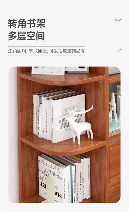 Rental table home bookshelf desk integrated desktop computer desk student study desk corner writing desk combination