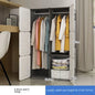 Simplicity Household Bedroom Dustproof Clothes Cabinets For Plastic Assemble Storage Rack Foldable Multilayer Wardrobe Furniture