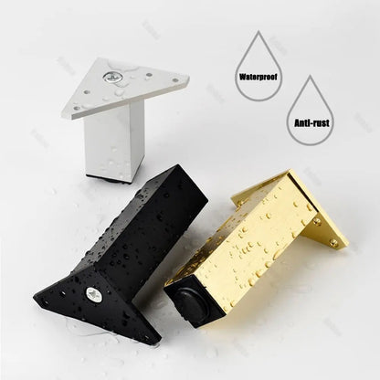 4PCS Furniture Leg Aluminum Triangular Square Sofa Leg with Screw Thickening Metal Furniture Feet Bathroom Cabinet Coffee Table