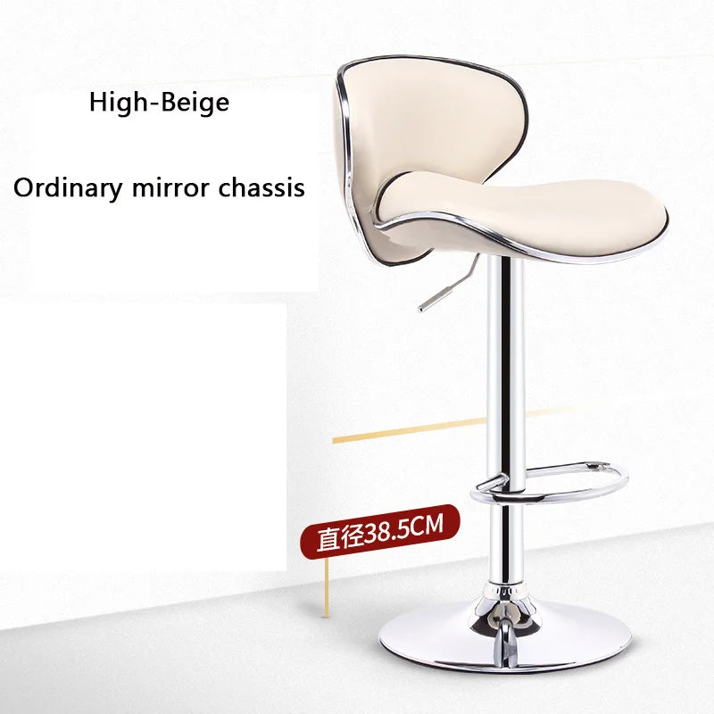 Bar Furniture High Stools Kitchen Adjustable Lift Backrest Bar Chair Swivel Nordic Bar Counter Sofa Chairs Bar Banks Dining Seat