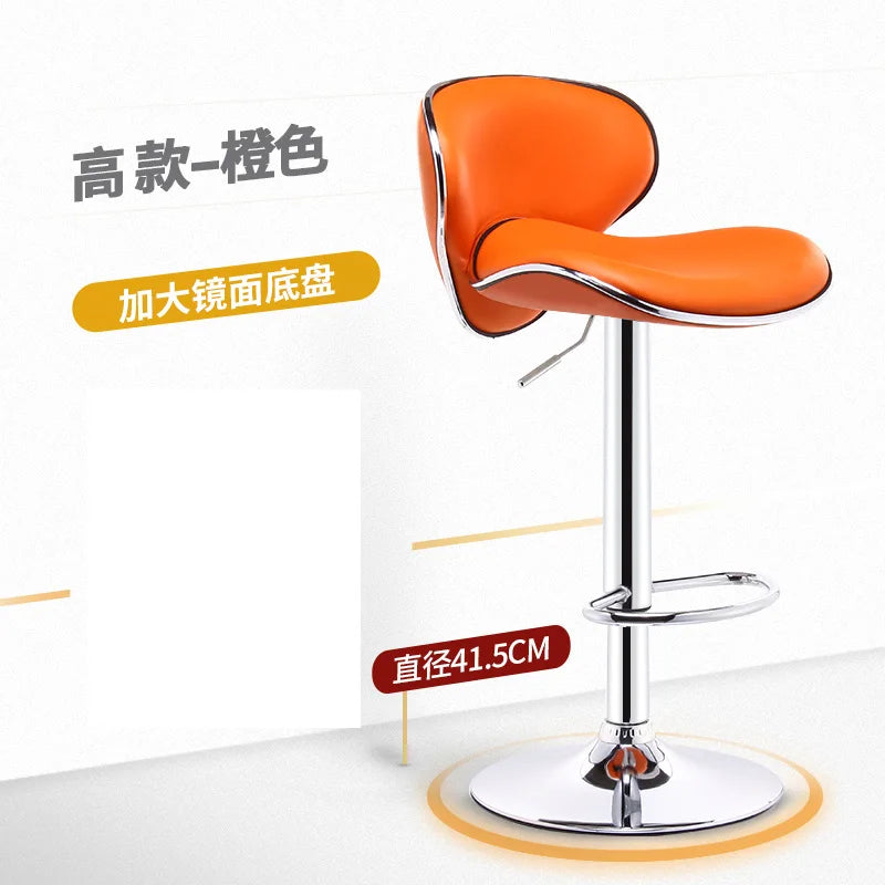 Bar Furniture High Stools Kitchen Adjustable Lift Backrest Bar Chair Swivel Nordic Bar Counter Sofa Chairs Bar Banks Dining Seat