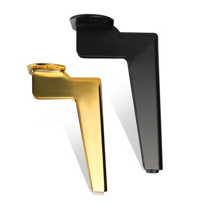 12-18cm 4pcs Furniture Legs Metal Black Gold Coffee Table Foot Sofa Desk Bed Dressers TV Bathroom Furniture Replacement Foot