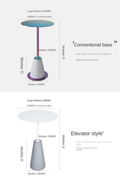 Milk Tea Shop Cement Side Table Simple Modern Concrete Side Table Designer Living Room Nordic Heytea Coffee Shop Round Table