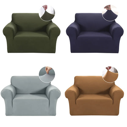 4 Types Armchair Cover Elastic Sofa Cover for Living Room Stretch Furniture Slipcover for Chairs 1 Seat Couch Cover Case