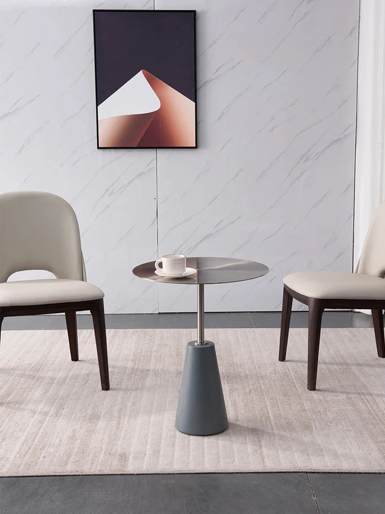 Milk Tea Shop Cement Side Table Simple Modern Concrete Side Table Designer Living Room Nordic Heytea Coffee Shop Round Table